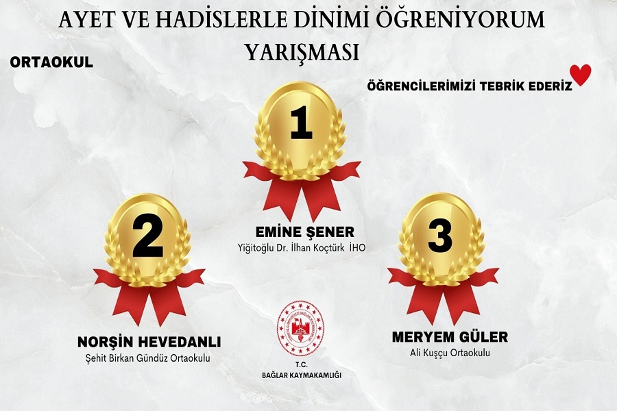 AYET VE HADİSLERLE DİNİMİ ÖĞRENİYORUM YARIŞMASI